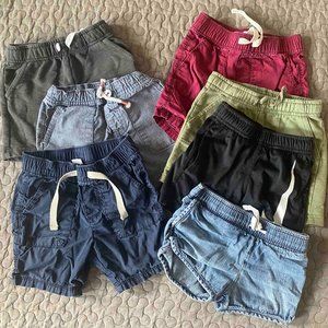 7 Pairs of Shorts Toddler Unisex Boys Multi Color Old Navy Gap 2T